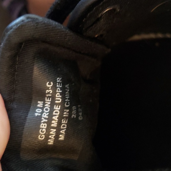 GBG Los Angeles Byrone Black Sneaker Size 10M - Picture 9 of 9